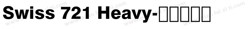 Swiss 721 Heavy字体转换